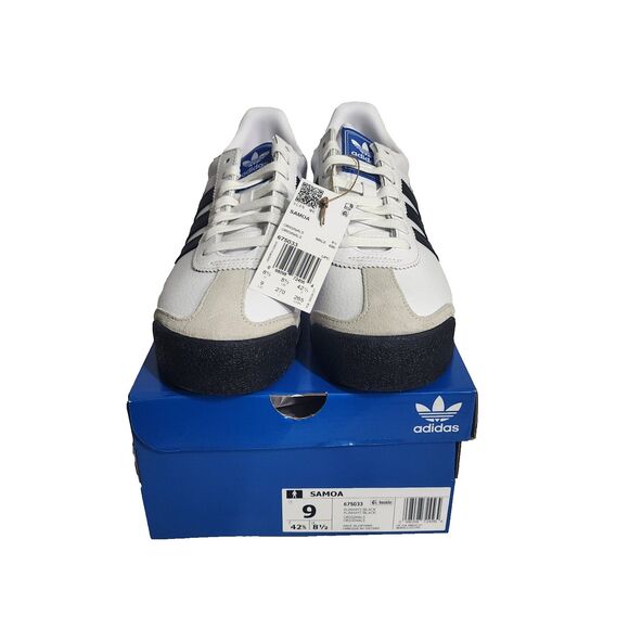 Adidas Samoa Men’s Size 9 Sneakers Cloud White 675033 NWB NIB Casual Classics - Picture 5 of 16